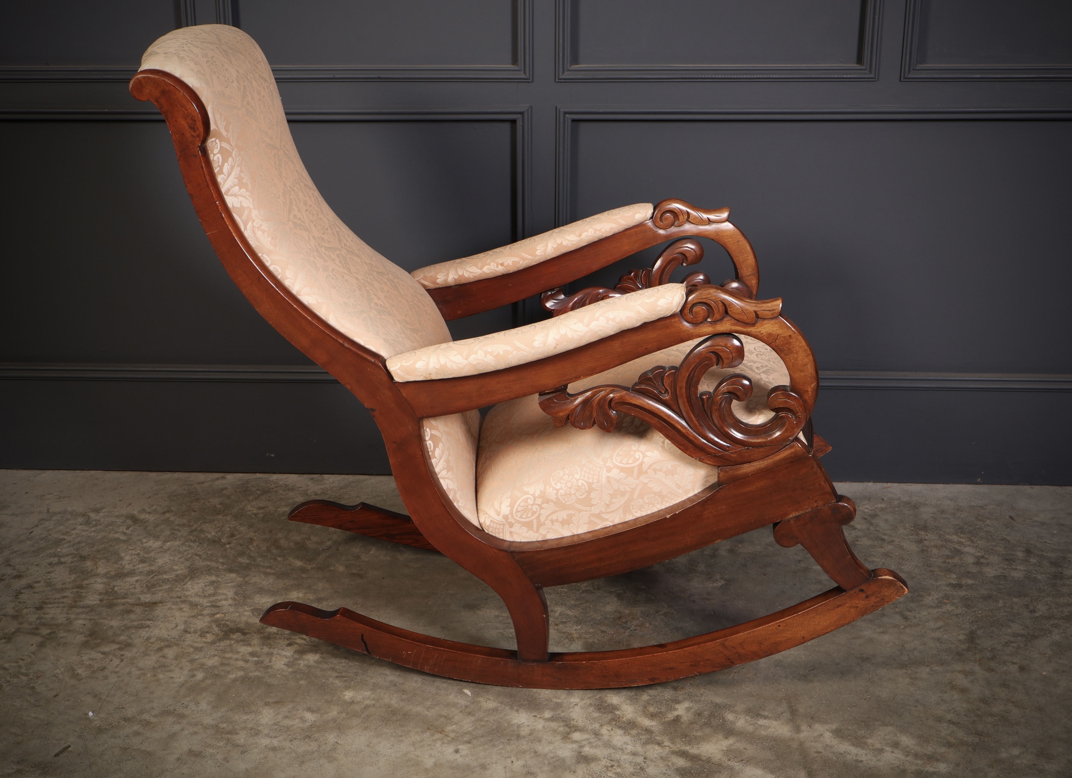 William IV Mahogany Rocking Chair rocking chair Antique Chairs 11